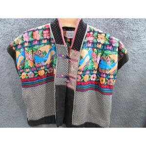 Amazing Art to Wear Vintage Veranda Wear Guatemalan Huipil Cardigan Boho Birds